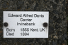 Edward DAVIS grave